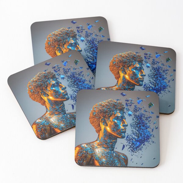 Item preview, Shattered Elegance: A Symphony in Blue Glass designed and sold by JAMESAMORN.