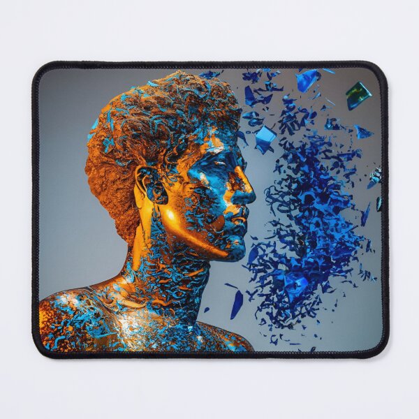 Item preview, Shattered Elegance: A Symphony in Blue Glass designed and sold by JAMESAMORN.