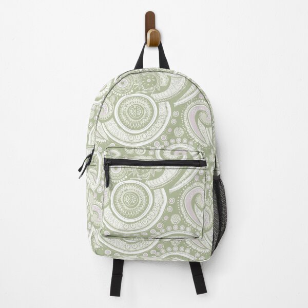 Item preview, Sage Green and White Paisley Pattern designed and sold by kansaikate.