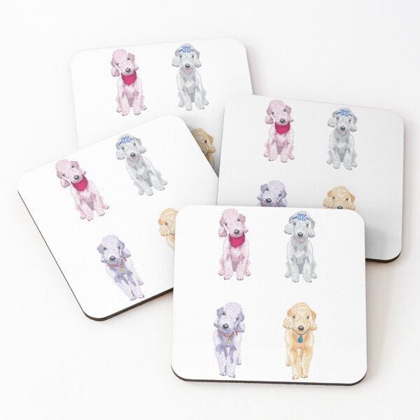 Item preview, Colorful Bedlington Terriers designed and sold by TheAnimalZ00.