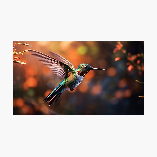Item preview, Humming Bird Fly Close Up designed and sold by nadhania.