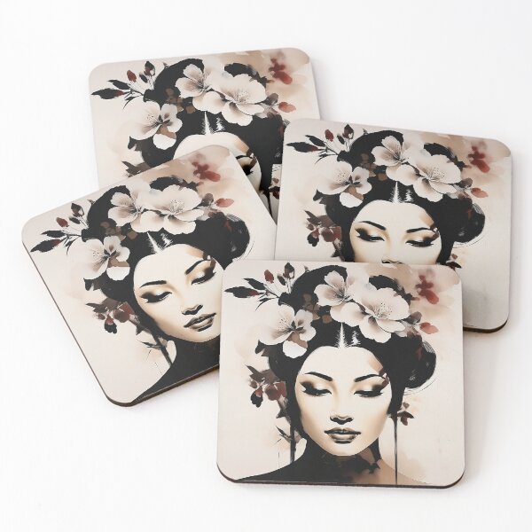Item preview, Chinese Woman Ink Drawing designed and sold by P2wear.