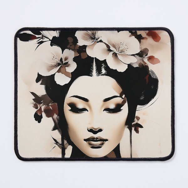 Item preview, Chinese Woman Ink Drawing designed and sold by P2wear.