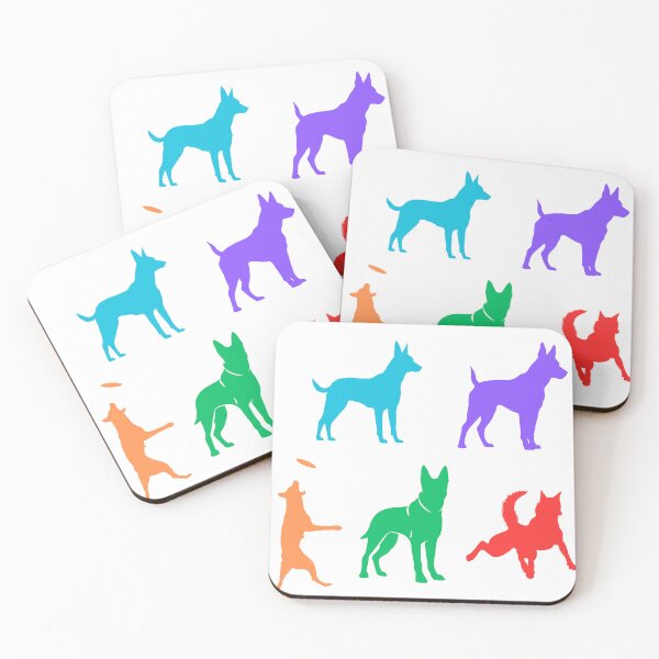 Item preview, Colorful Belgian Malinois Silhouettes designed and sold by TheAnimalZ00.