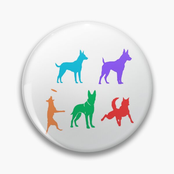 Item preview, Colorful Belgian Malinois Silhouettes designed and sold by TheAnimalZ00.