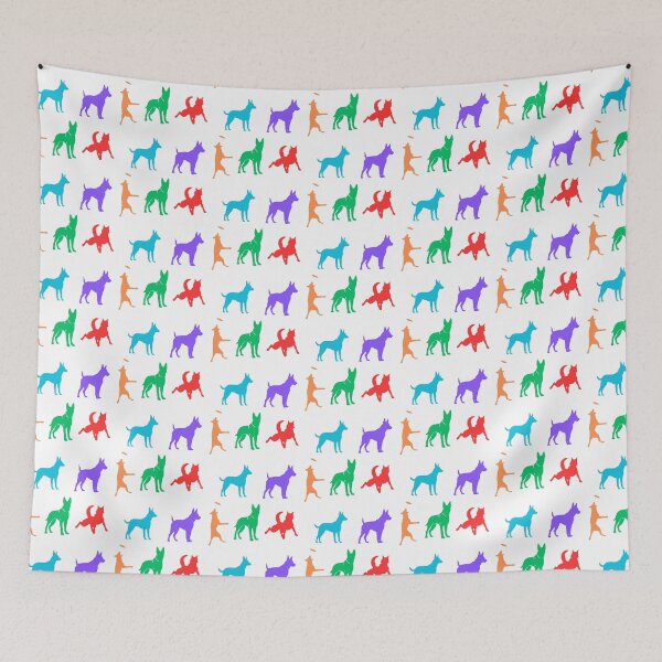 Item preview, Colorful Belgian Malinois Silhouettes designed and sold by TheAnimalZ00.