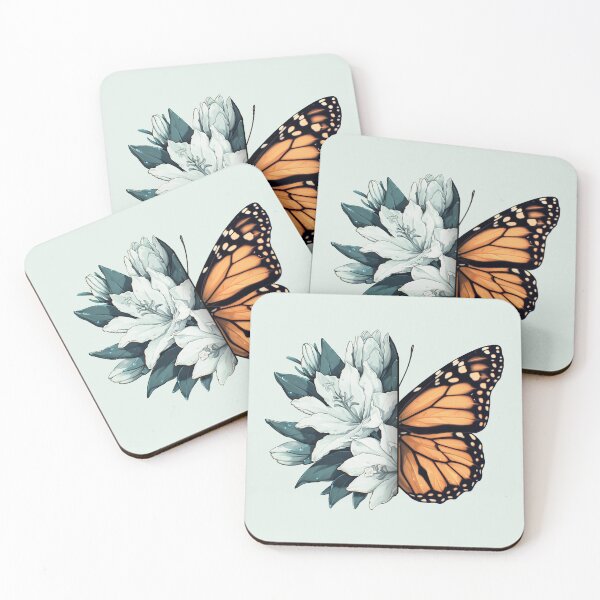 Item preview, Half Floral Monarch Butterfly designed and sold by SweetClicks123.