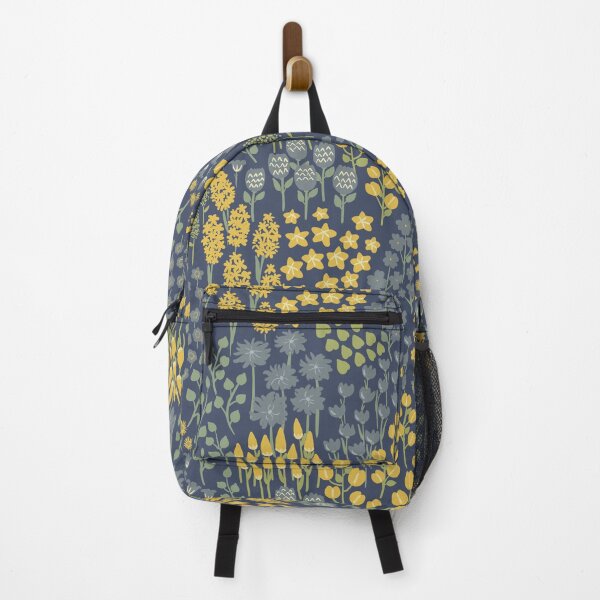 Item preview, Hand draw flowers in the forest on navy blue background art stye seamless pattern designed and sold by SeePair.