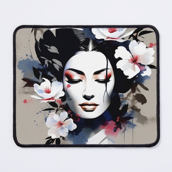 Item preview, Chinese Woman Ink Drawing designed and sold by P2wear.