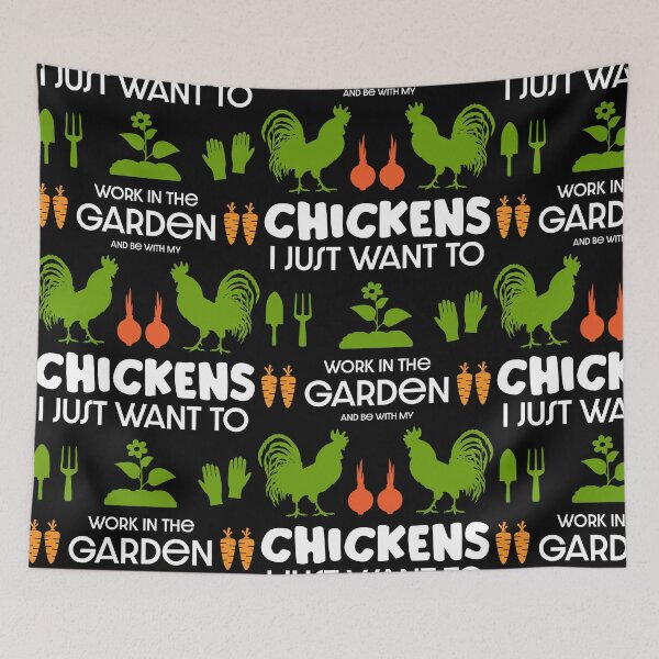 Item preview, Chickens And Gardening  designed and sold by happygiftideas.