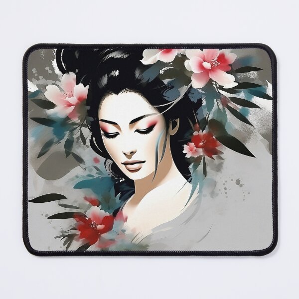 Item preview, Chinese Woman Ink Drawing designed and sold by P2wear.