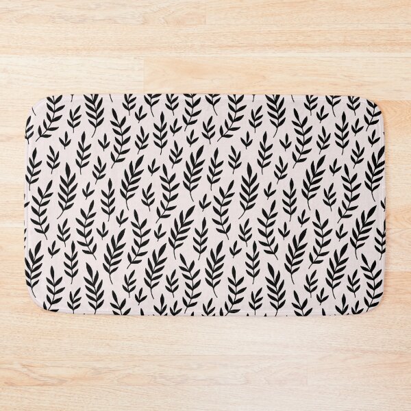 Item preview, Black Boho Leaves ; Bohemian Pattern designed and sold by PatternInArt.
