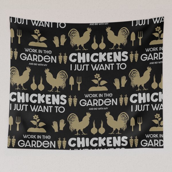 Item preview, Chickens And Gardening  designed and sold by happygiftideas.