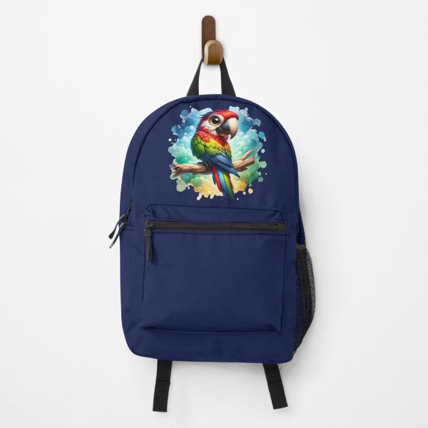Item preview, Cartoon Macaw Splash designed and sold by critterpatchusa.