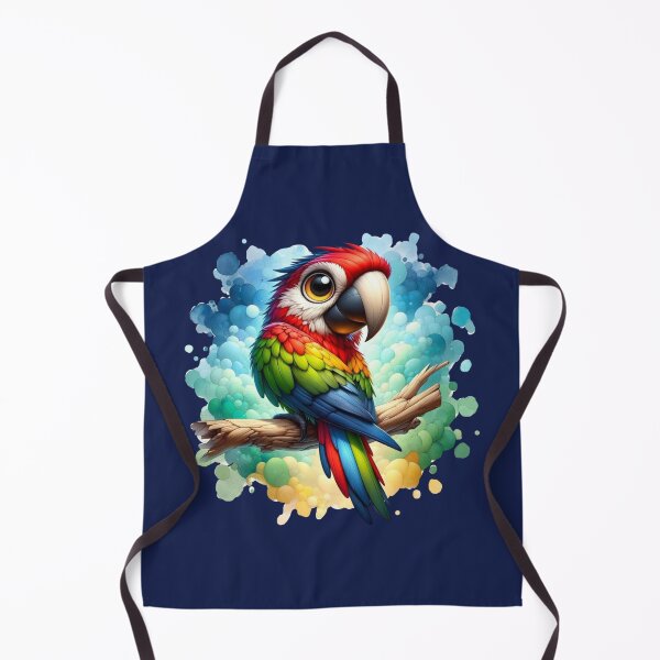 Item preview, Cartoon Macaw Splash designed and sold by critterpatchusa.