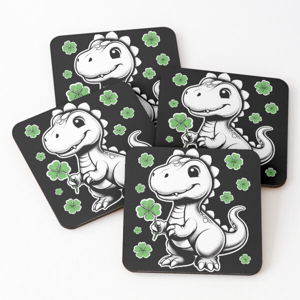 Item preview, Lucky Dino St. Patrick's Day Charm designed and sold by Quirky Shirts.