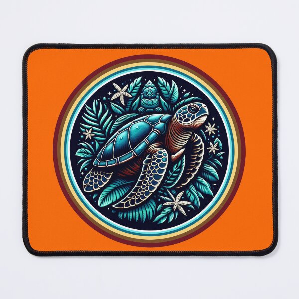 Item preview, SEA TURTLE - #FF6600 designed and sold by Marlon Oseguera.
