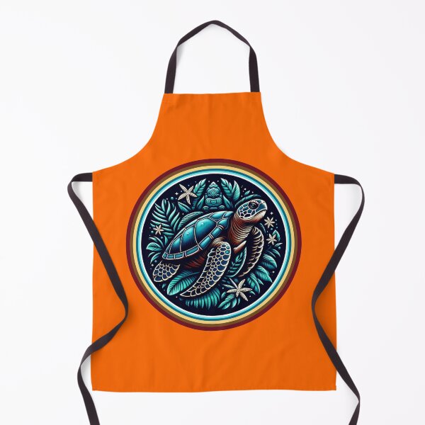 Item preview, SEA TURTLE - #FF6600 designed and sold by Marlon Oseguera.