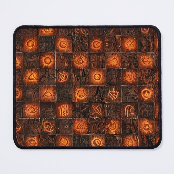 Item preview, Mystic Glyphs Tapestry - Enigmatic Pagan Symbols Pattern for the Esoteric Connoisseur designed and sold by Xerophayze.