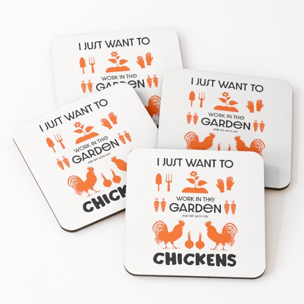 Item preview, Chickens And Gardening  designed and sold by happygiftideas.