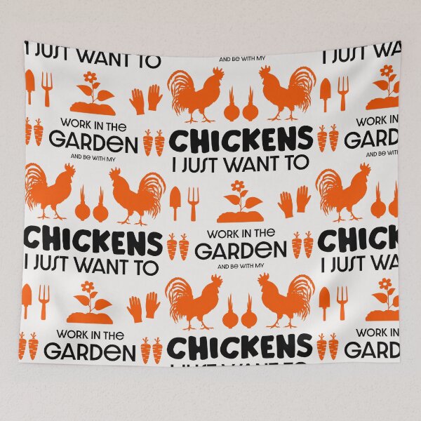 Item preview, Chickens And Gardening  designed and sold by happygiftideas.
