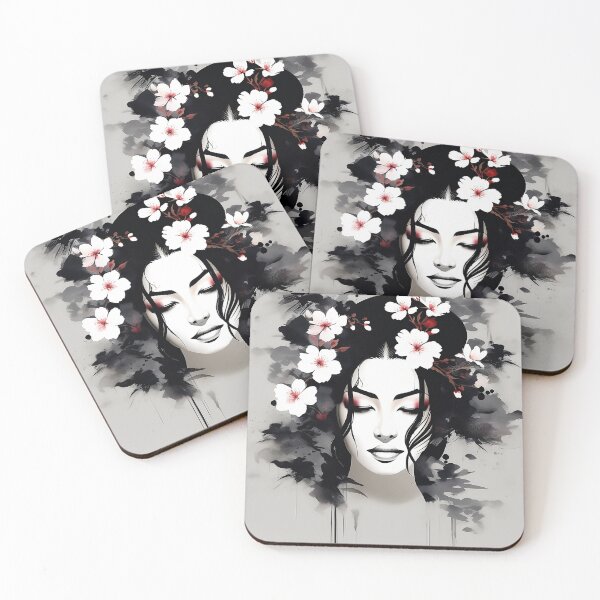 Item preview, Chinese Woman Ink Drawing designed and sold by P2wear.