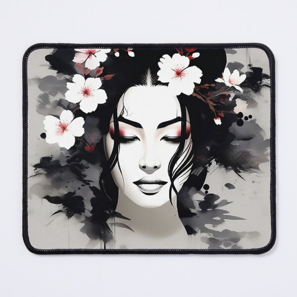 Item preview, Chinese Woman Ink Drawing designed and sold by P2wear.