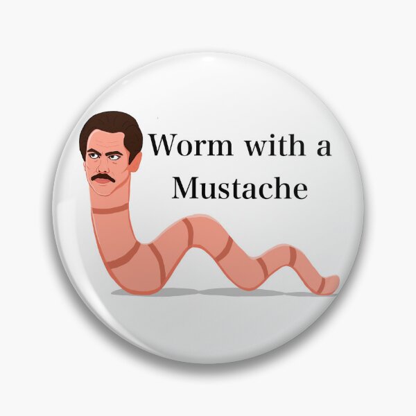 Item preview, Worm with a mustache designed and sold by whitbreezy.