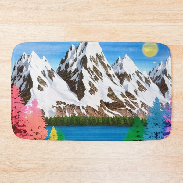 Item preview, Rainbow Trees and Mountains Landscape  designed and sold by BellaArtsy.