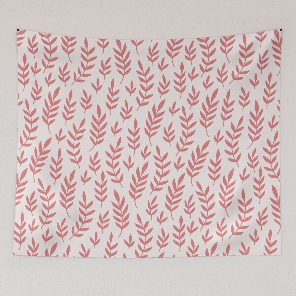 Item preview, Pink Boho Leaves ; Bohemian Pattern designed and sold by PatternInArt.