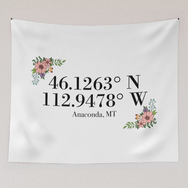 Item preview, Anaconda, MT Coordinates designed and sold by mynameisliana.