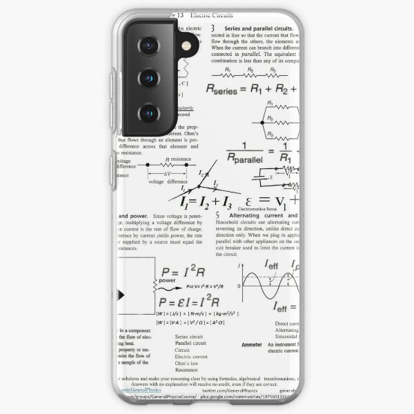 Electric Circuits, Current, Charge, Power, Voltage, resistance, Resistance, Resistivity Samsung Galaxy Soft Case
