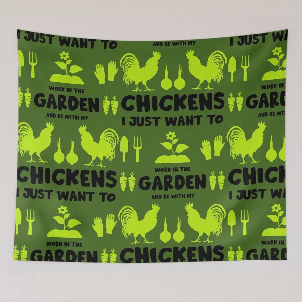 Item preview, Chickens And Gardening  designed and sold by happygiftideas.