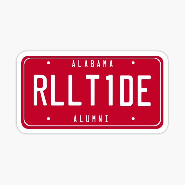 Artikel-Vorschau von Alabama RLLT1DE Alumni-Nummernschild, designt und verkauft von vickykuprewicz.