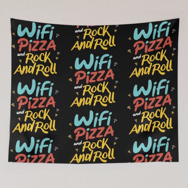Item preview, Wifi, Pizza and Rock and Roll designed and sold by PlanetMarker.