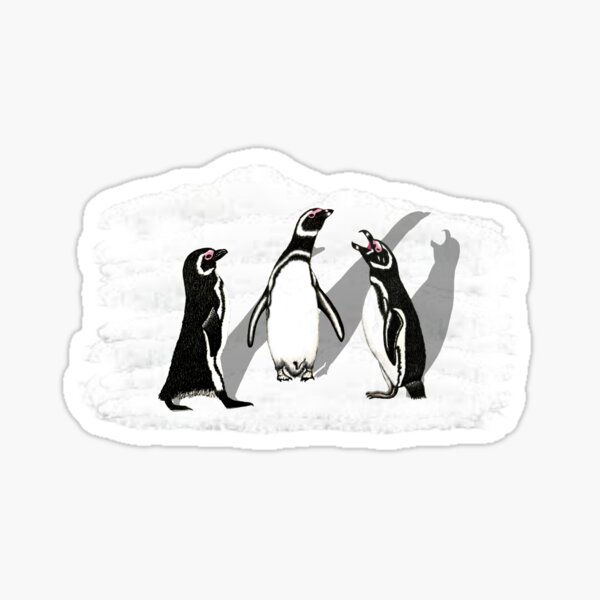 Item preview, Magellanic Penguins Drawing designed and sold by ArtAndBliss.