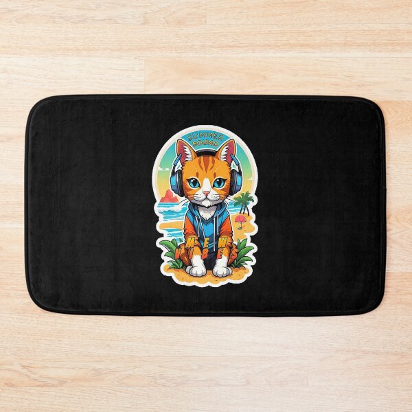 Item preview, SUMMER SOUND CAT MEW VIBES. designed and sold by Giulivo Store Graphic.