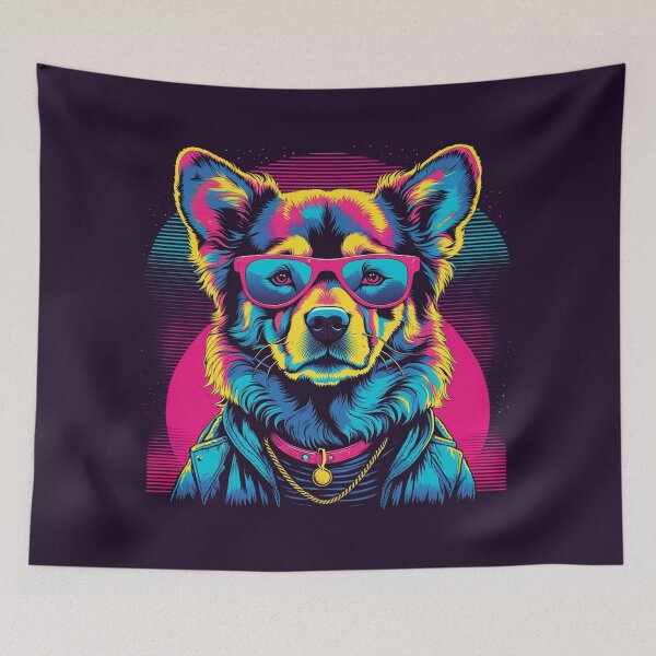 Item preview, When your little dog adopts a 'à la mode' lifestyle. designed and sold by Pulsant  Paintings.