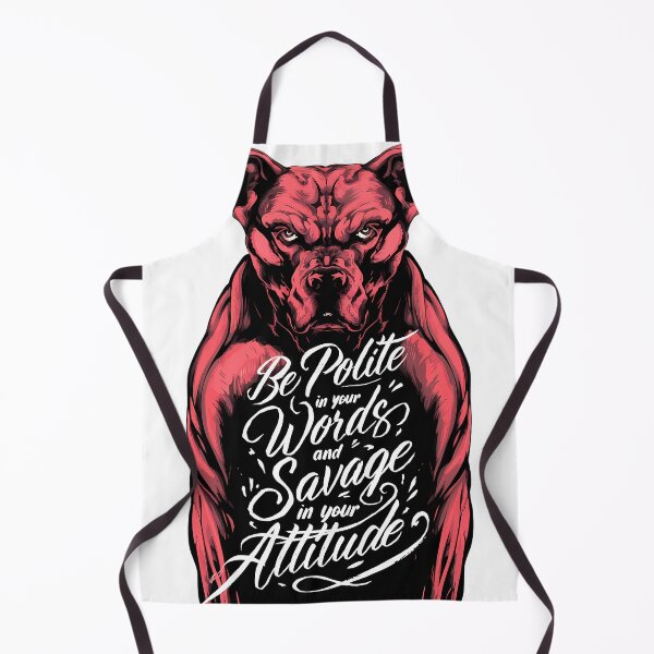Item preview, Polite Words, Savage Attitude” Dog-Inspired Art Print designed and sold by VaskarPaul.