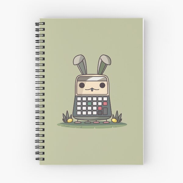 Item preview, Happy Easter bunny calculator with eggs on grass designed and sold by FWLKIT.