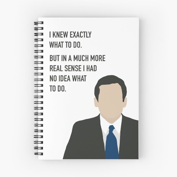 Item preview, I Knew Exactly What to Do - Michael Scott Quote designed and sold by gabsdesign.