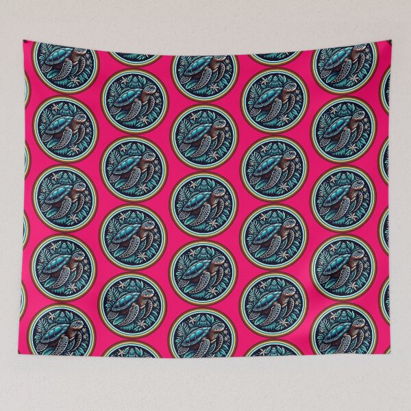 Item preview, SEA TURTLE - #FF0066 designed and sold by Marlon Oseguera.