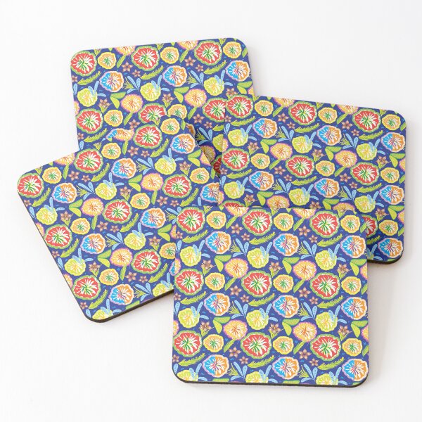 Item preview, Blue Magical Flower Garden Digital Pattern designed and sold by TeraiNB.