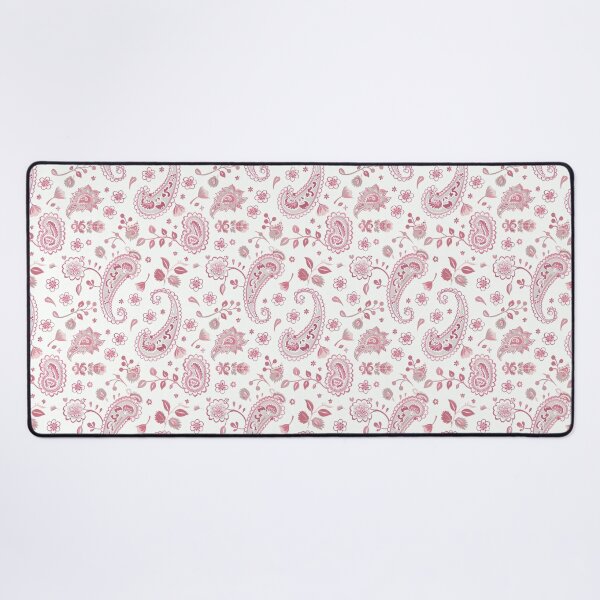 Artikelvorschau, Rosa und weißes Blumen-Paisley-Muster entworfen und verkauft von kansaikate.