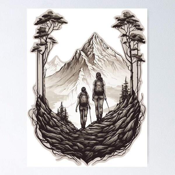 Item preview, Woman Hiking designed and sold by chuseco3.