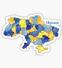 Watercolor Countries - Ukraine Sticker