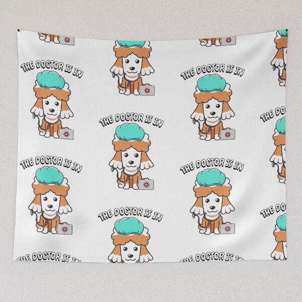 Item preview, Cute brownd dog is a doctor designed and sold by Pet Station.