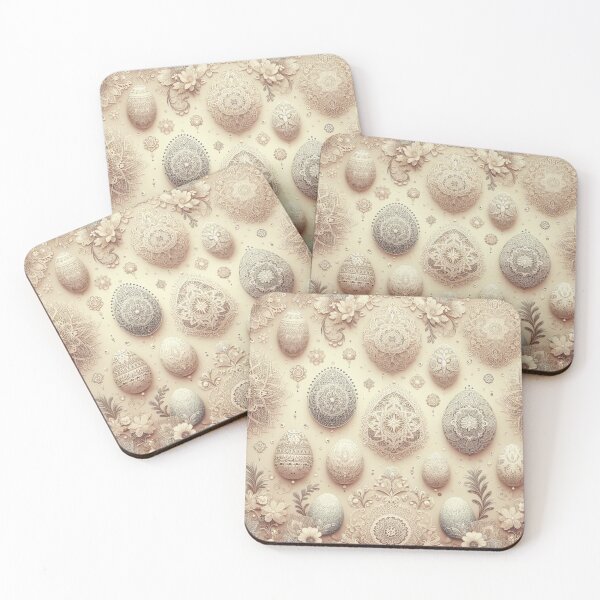 Item preview, Pastel Lace Fabergé Egg Pattern designed and sold by LyssasMindArt.
