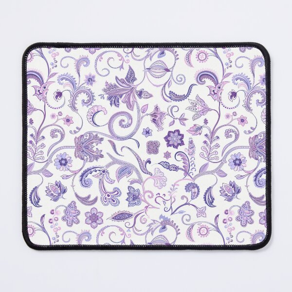 Item preview, Light Purple and White Floral Paisley Pattern designed and sold by kansaikate.