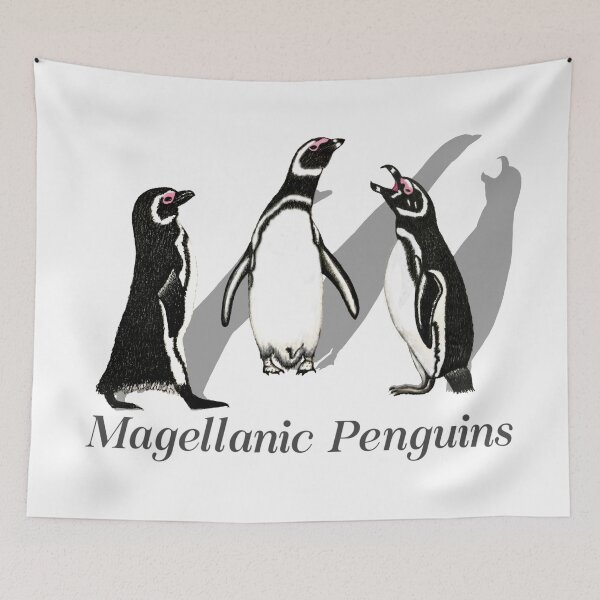 Item preview, Magellanic Penguins Labeled designed and sold by ArtAndBliss.